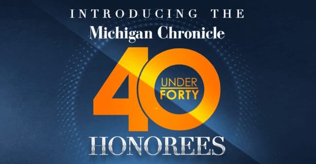 Michigan Chronicle 40 Under 40 Logo