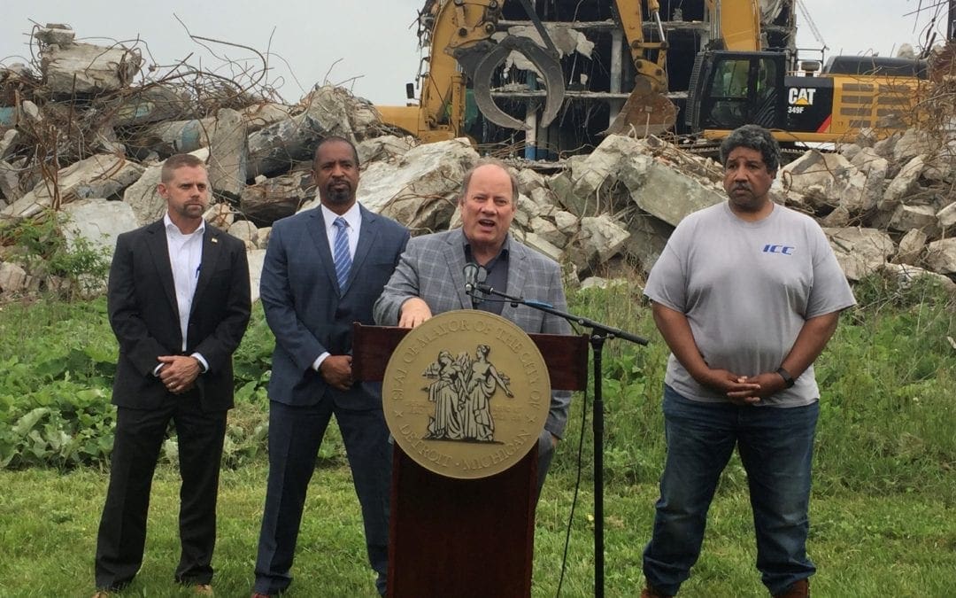 Vacant Cadillac Stamping Plant being demolished to clear way for new industrial facility; Detroiters being prioritized to fill 450 jobs created there